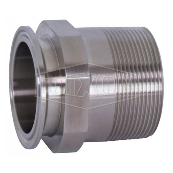 Clamp Adapter, Series: 21MP, Fitting/Connector Type: Adapter, 2 x 1-1/2 in Nominal Size, Tube x MNPT